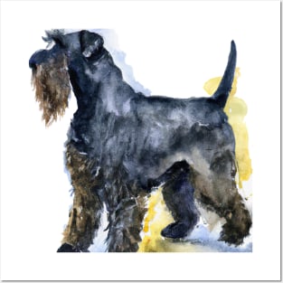 Watercolor Giant Schnauzer - Dog Lovers Posters and Art